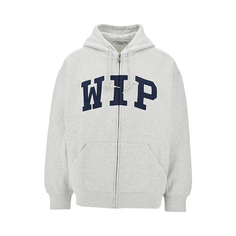 'WIP' full-zip hoodie