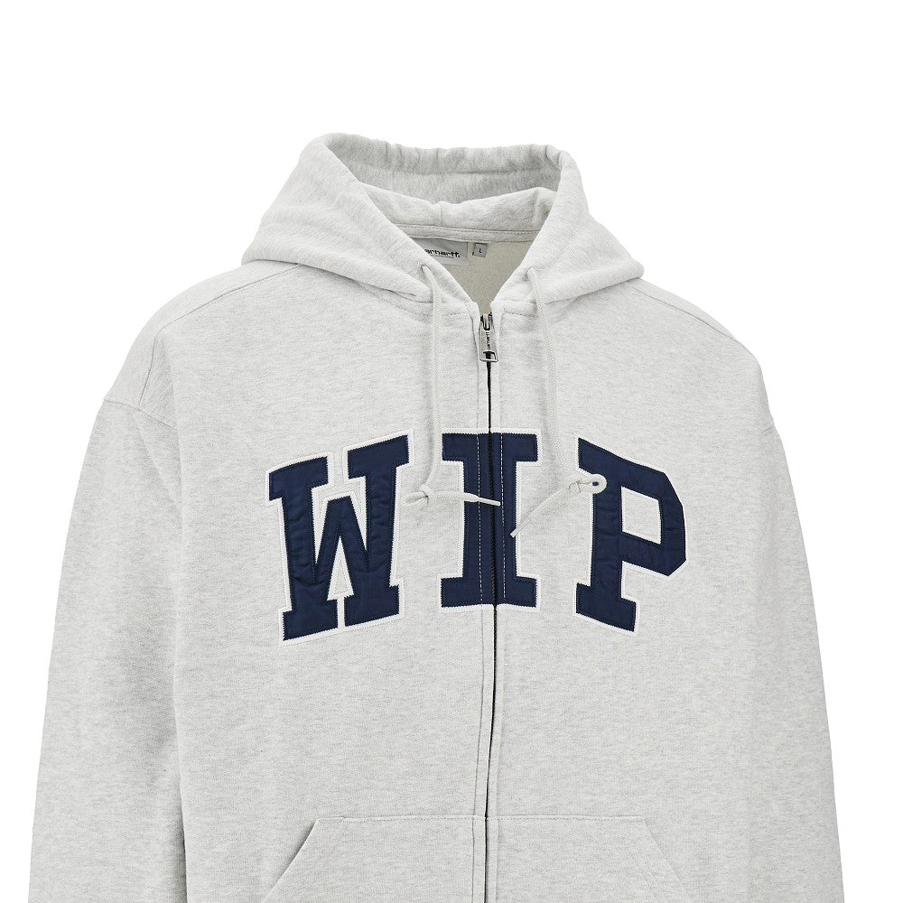 'WIP' full-zip hoodie