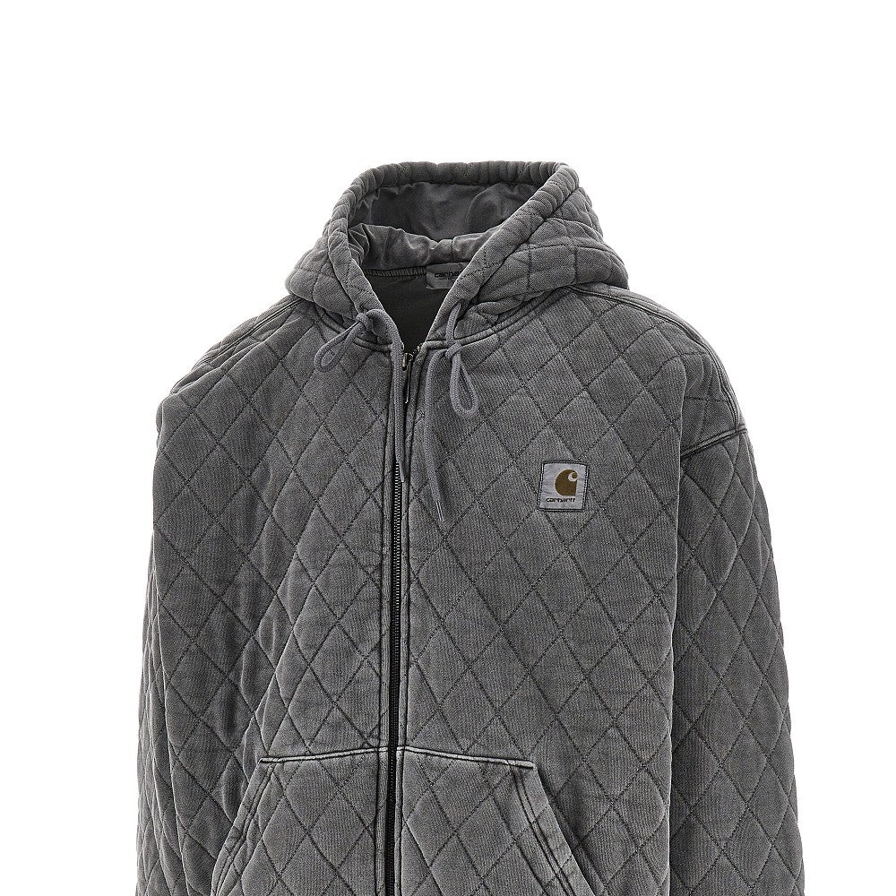 Quilted 'Vista' full-zip hoodie