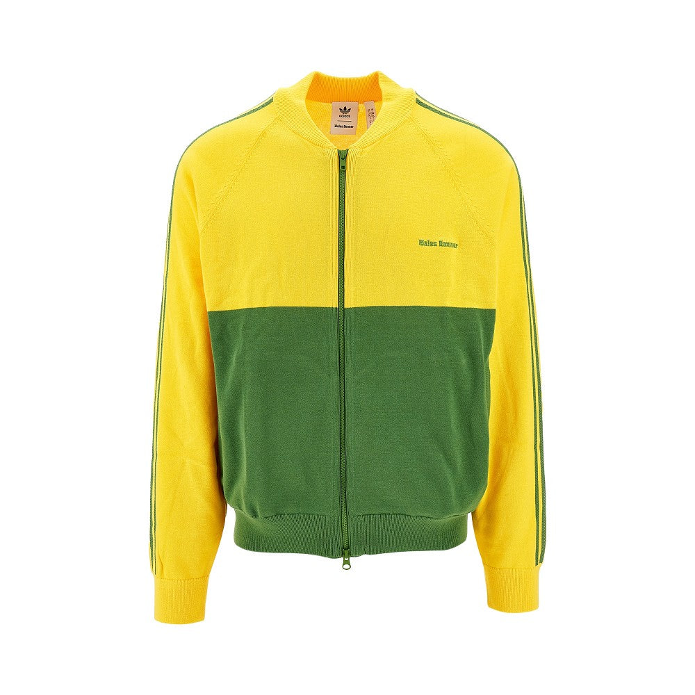 Felpa full-zip in maglia WB