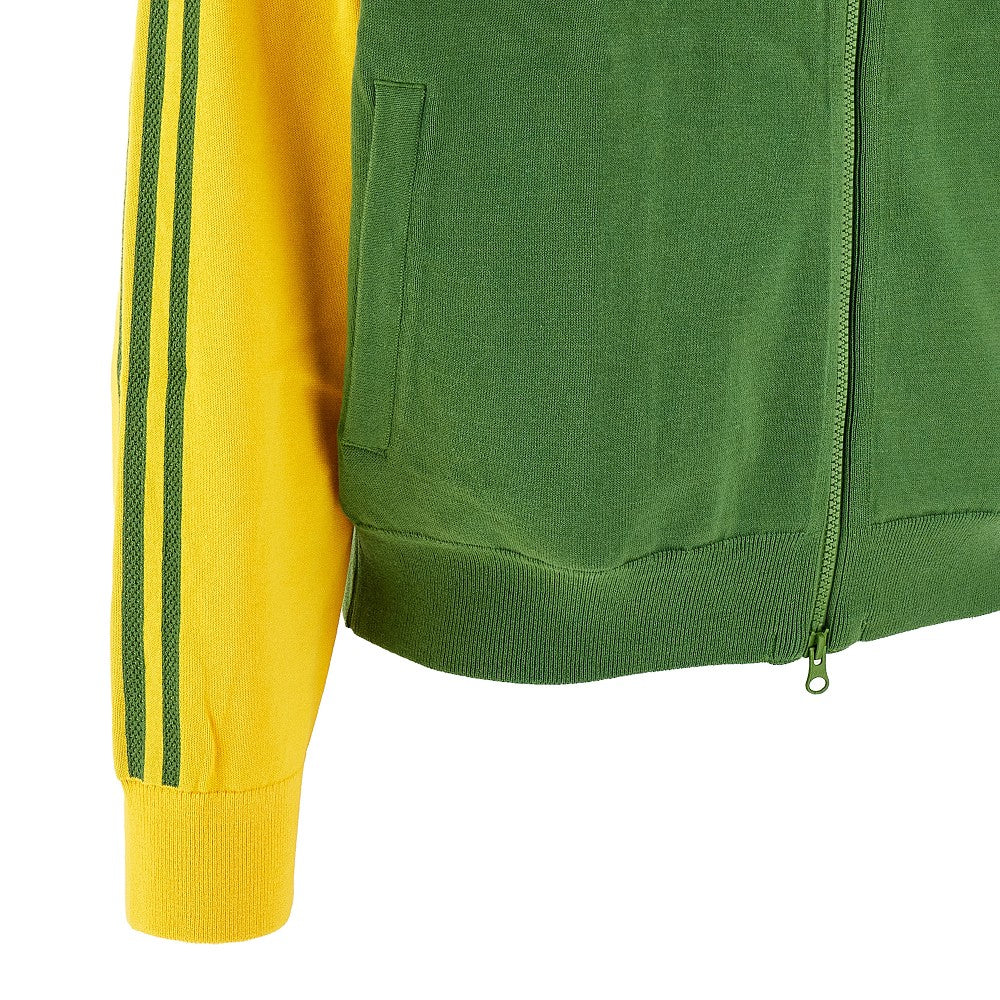 Felpa full-zip in maglia WB