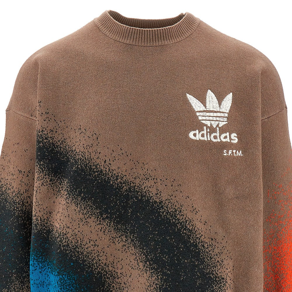 Pullover oversize in maglia jacquard