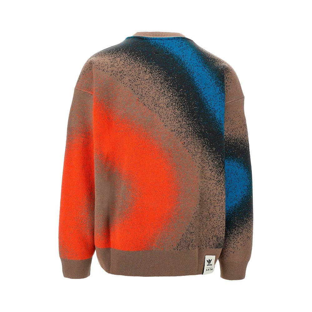 Pullover oversize in maglia jacquard