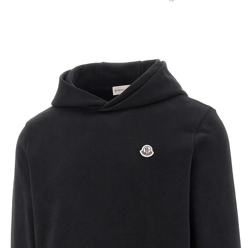 Logo patch hoodie