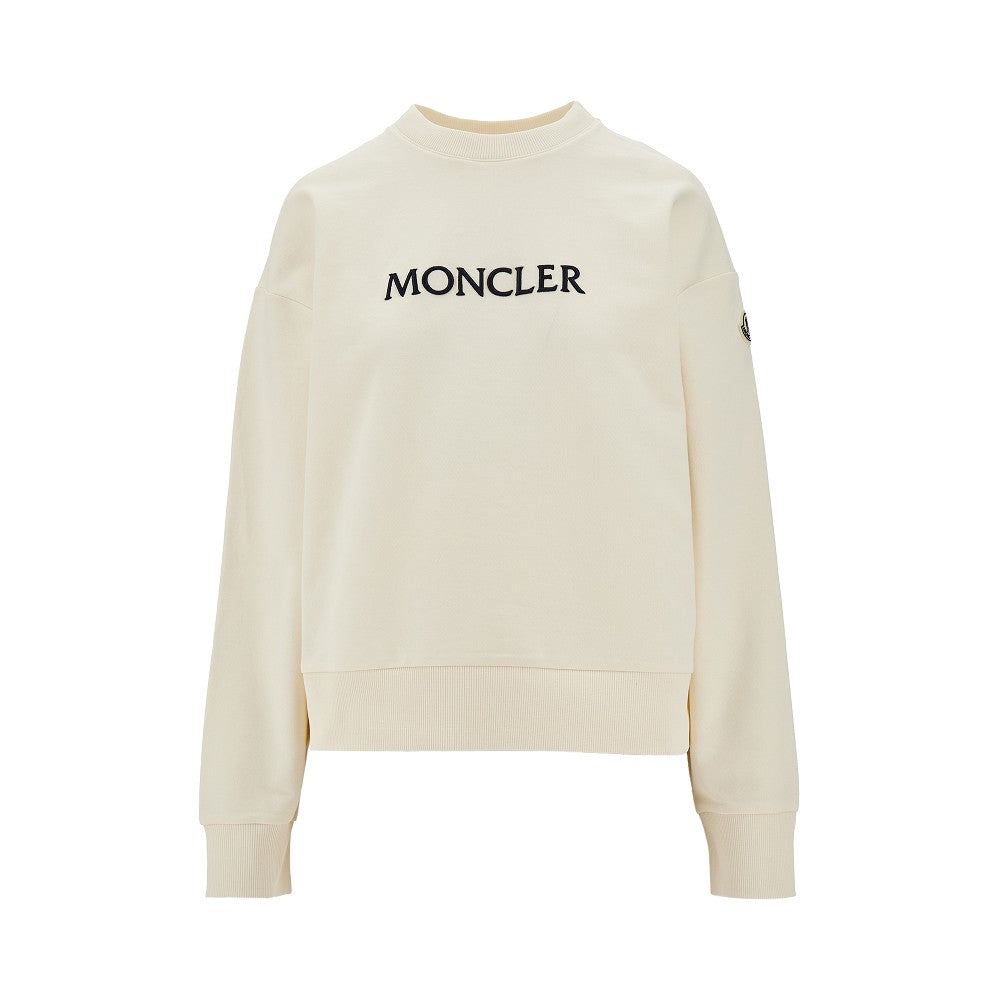 Logo embroidery crewneck sweatshirt