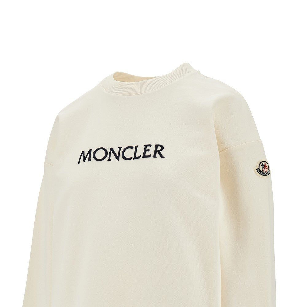 Logo embroidery crewneck sweatshirt