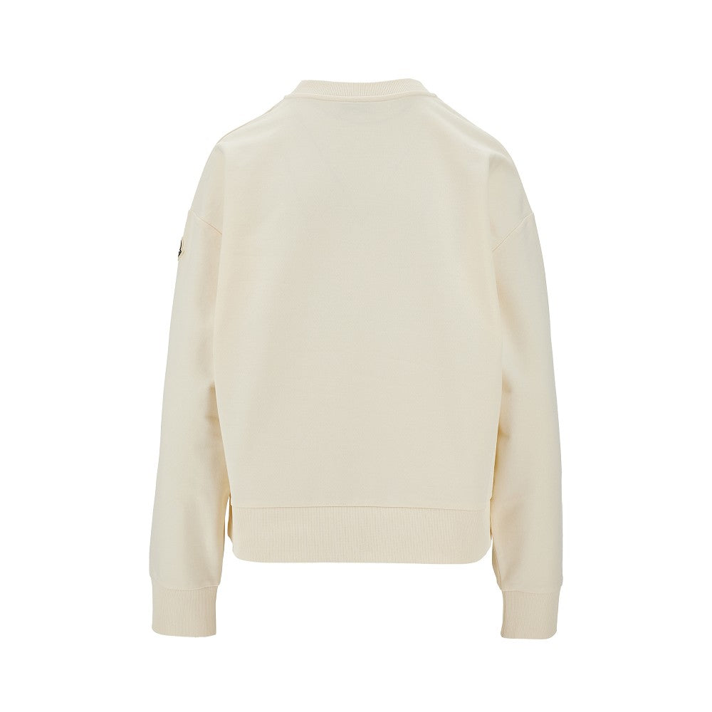 Logo embroidery crewneck sweatshirt