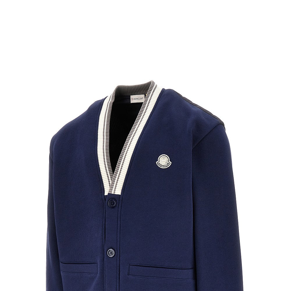 Cardigan in felpa e nylon Genius x MB by Nigo