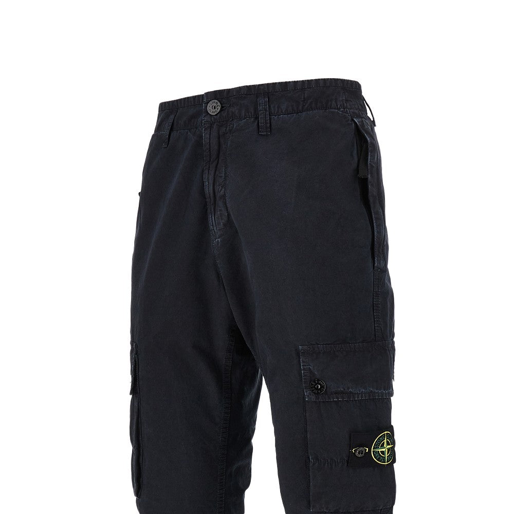 Pantalone cargo slim in cotone
