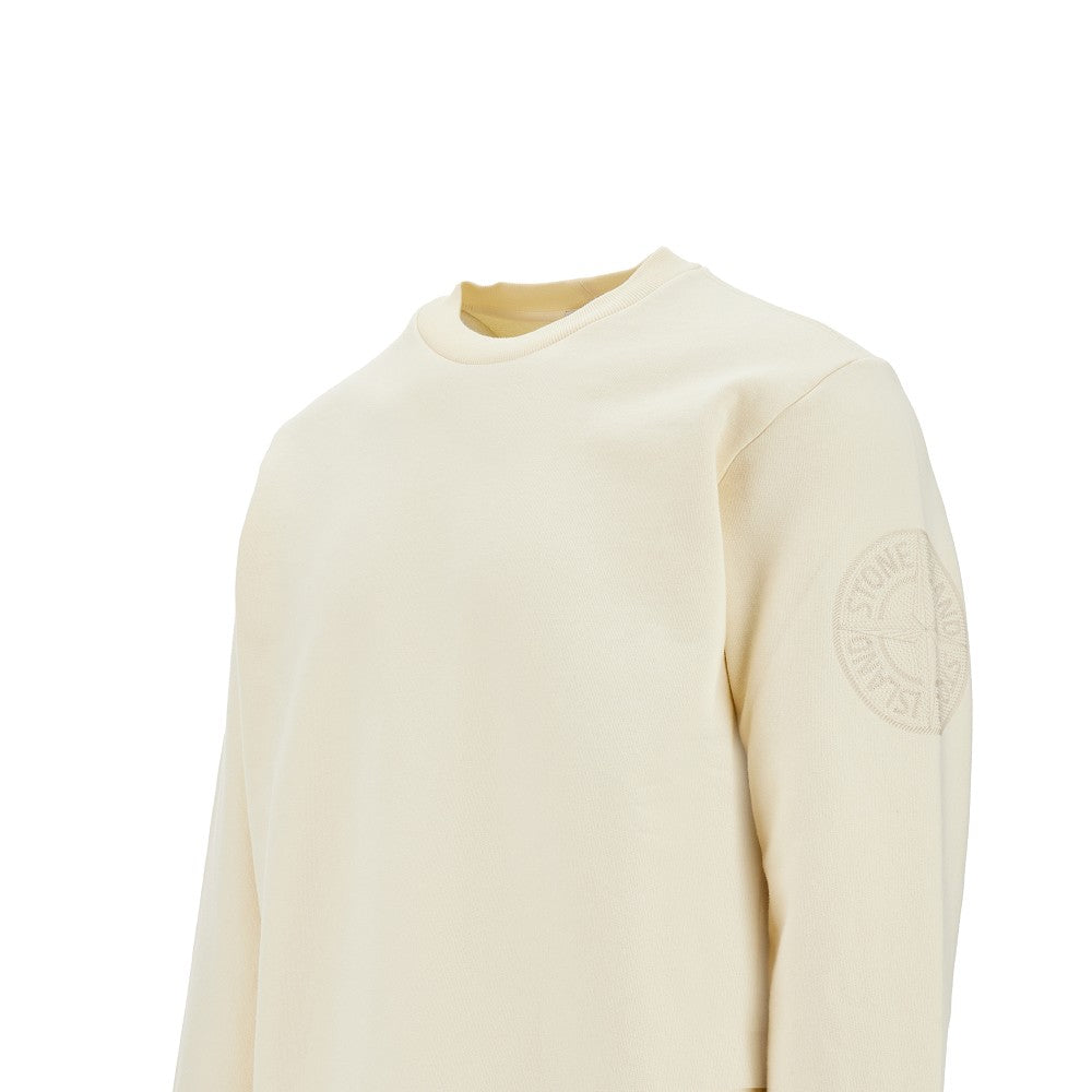 Logo embroidery crewneck sweatshirt