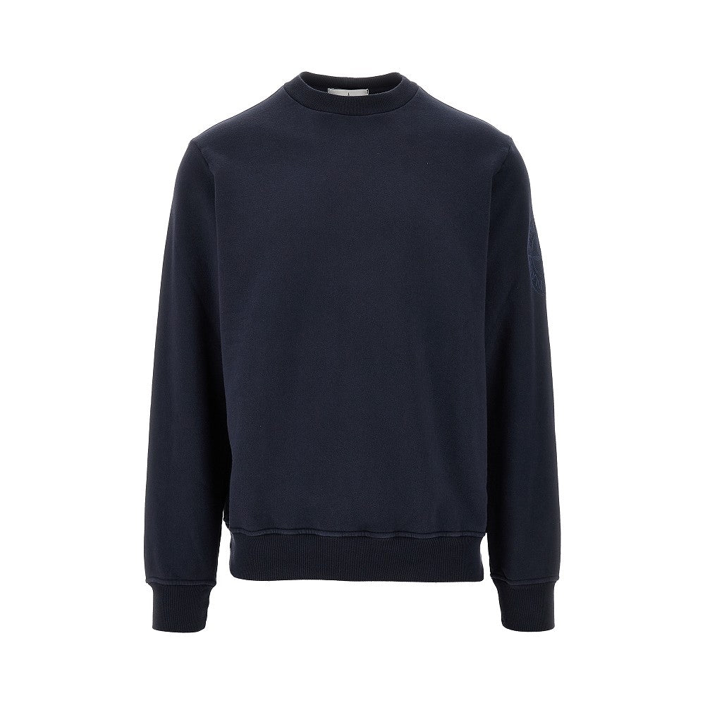 Logo embroidery crewneck sweatshirt