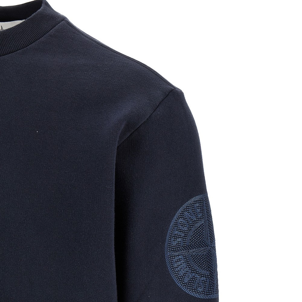 Logo embroidery crewneck sweatshirt