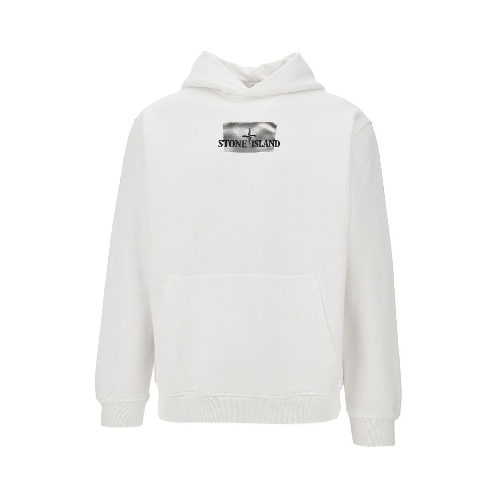 Rubberized print hoodie