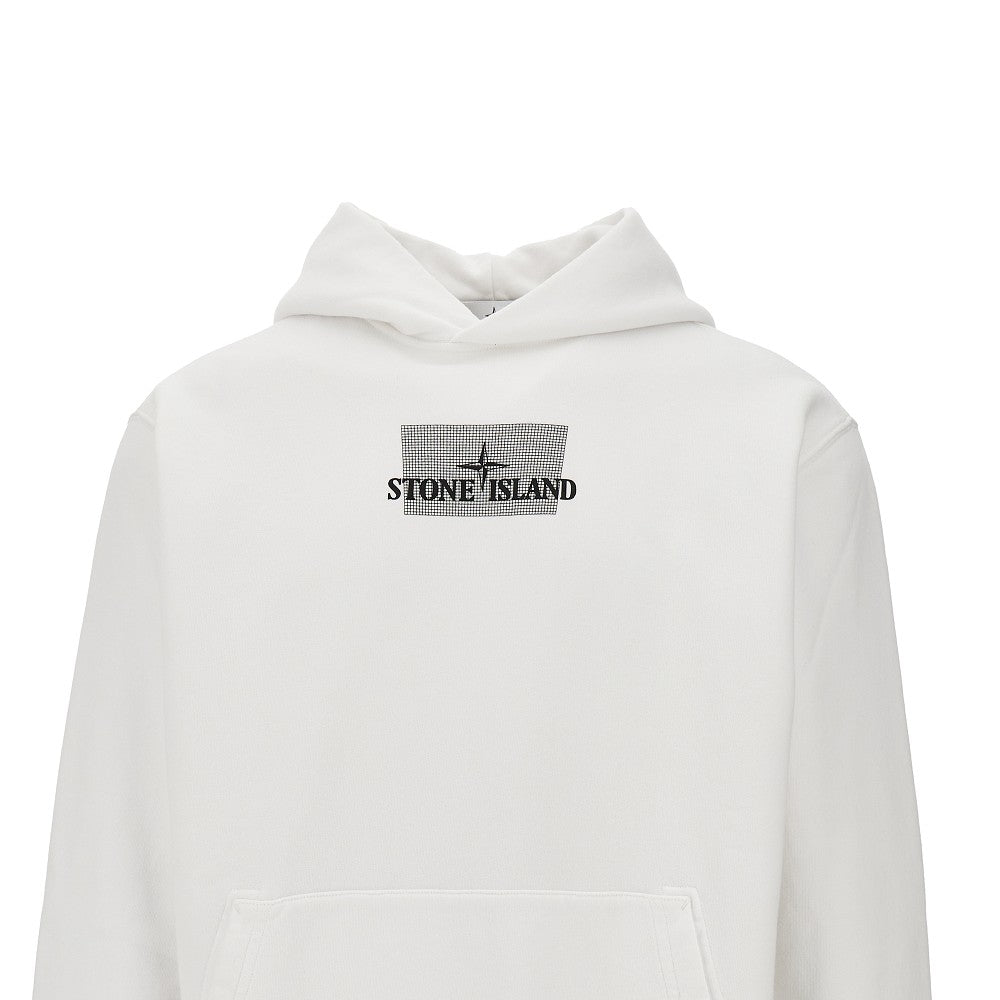 Rubberized print hoodie