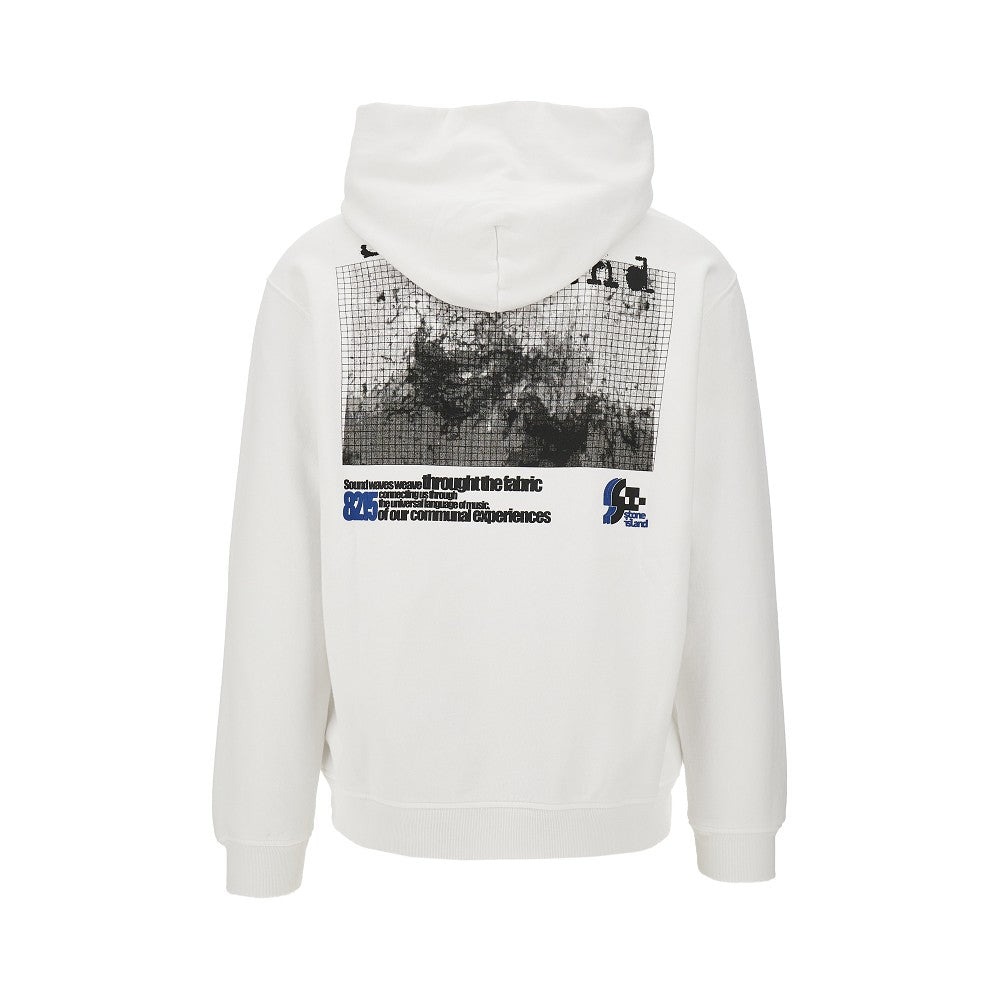 Rubberized print hoodie