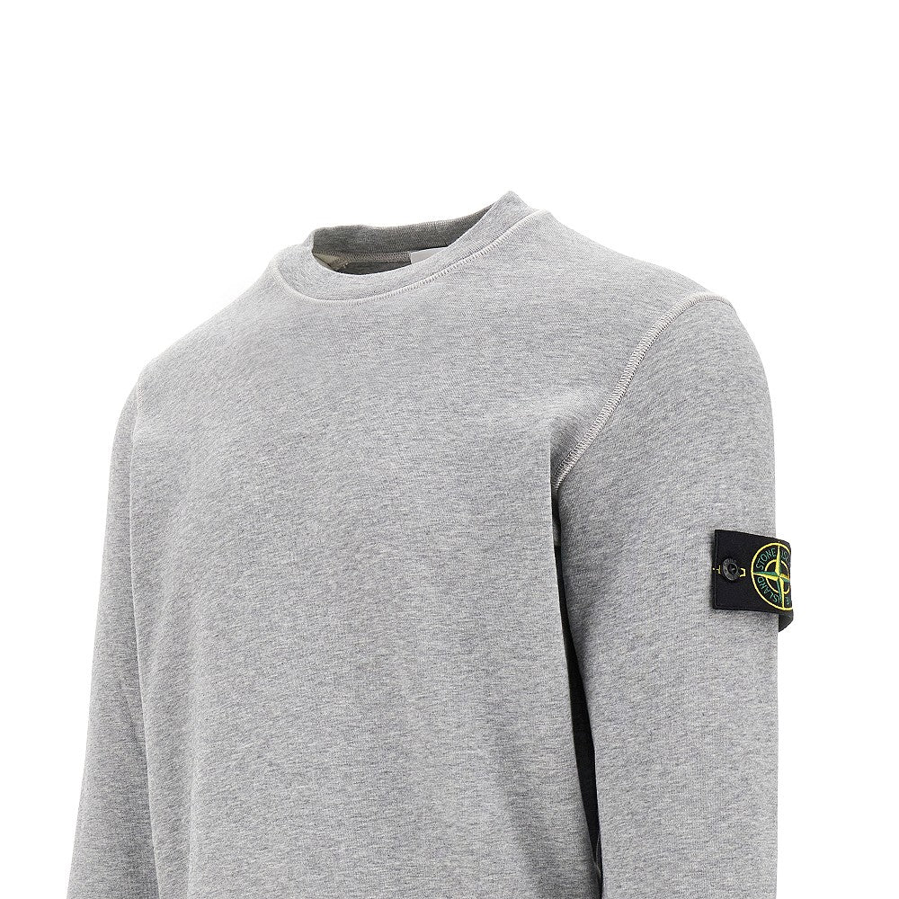 Logo badge crewneck sweatshirt