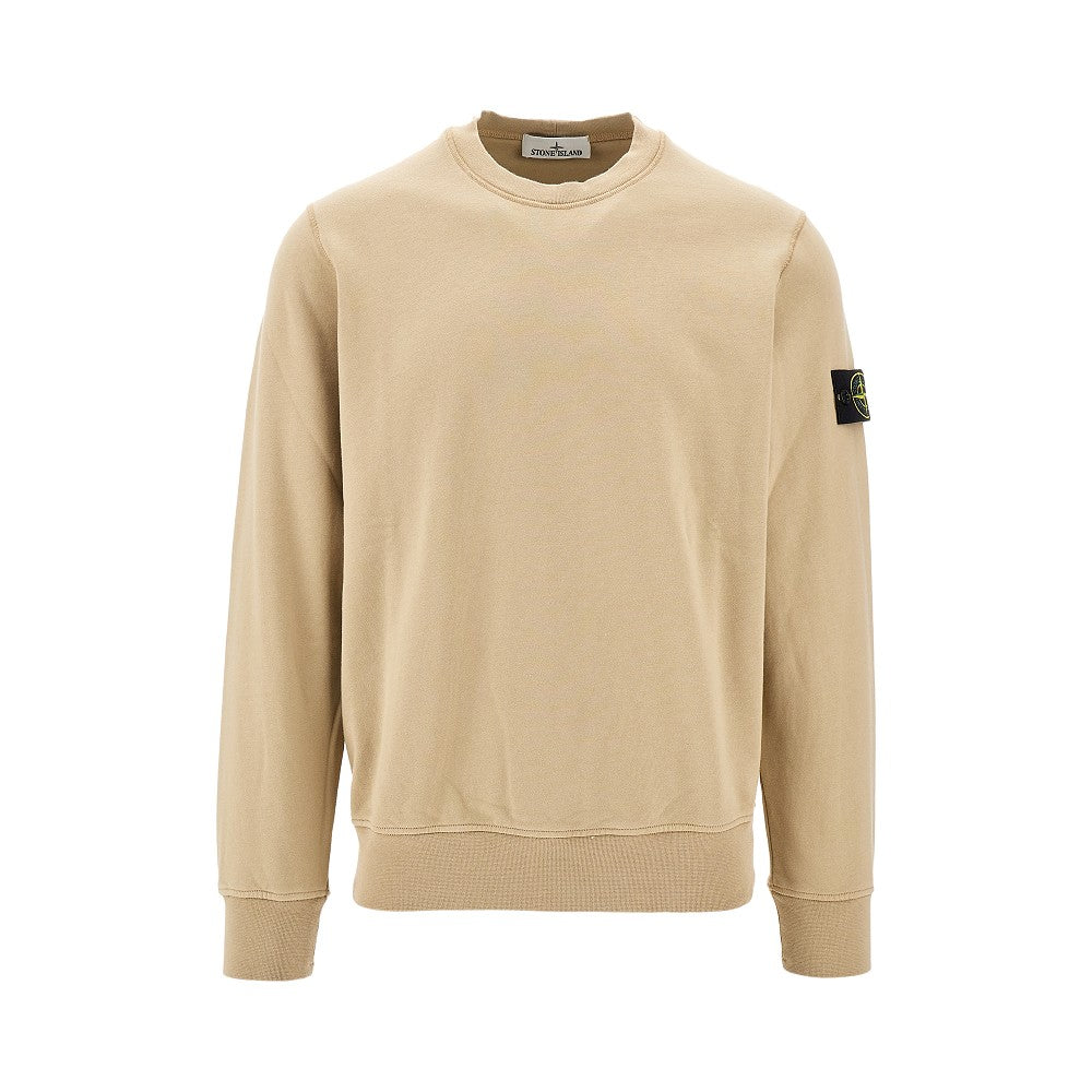 Logo badge crewneck sweatshirt