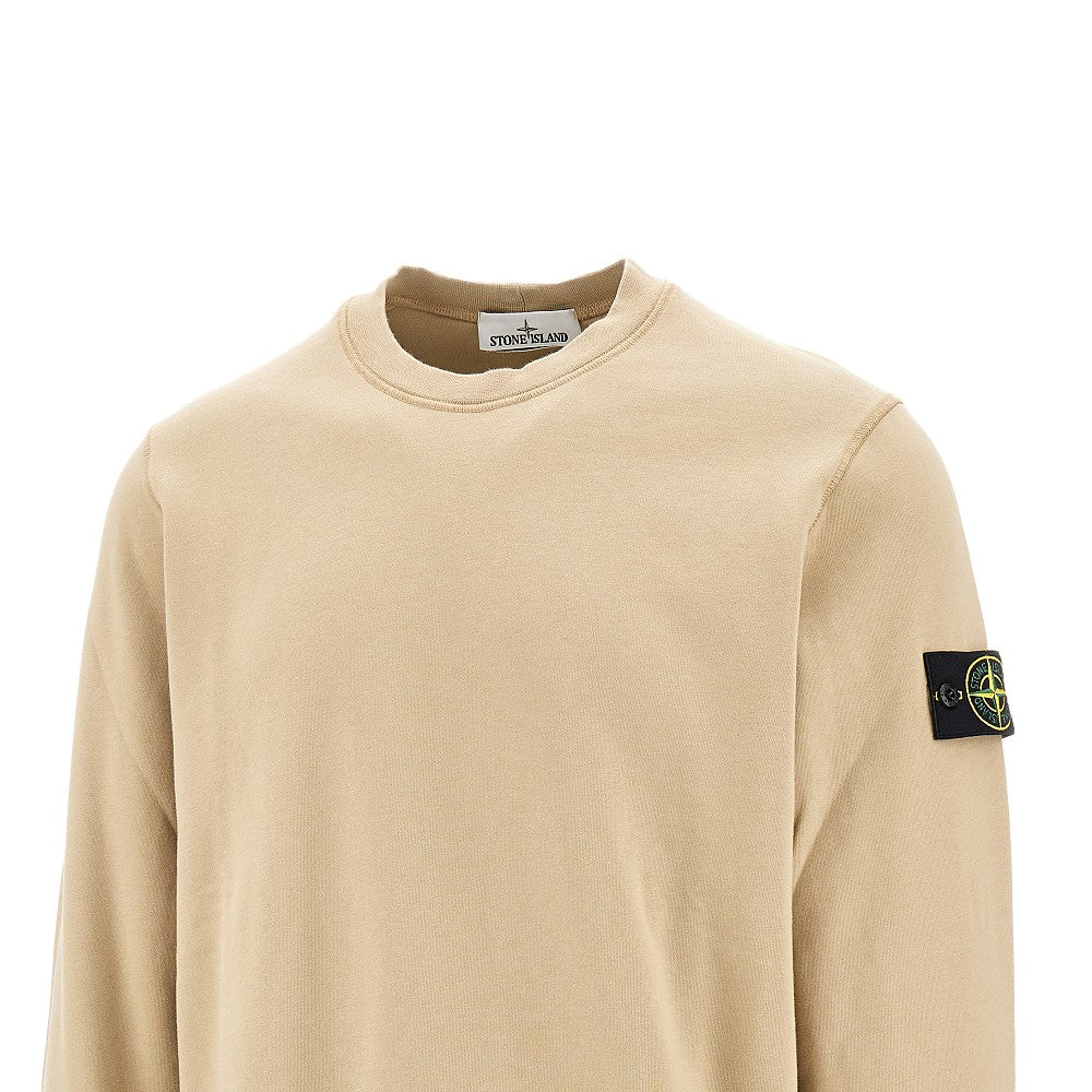 Logo badge crewneck sweatshirt