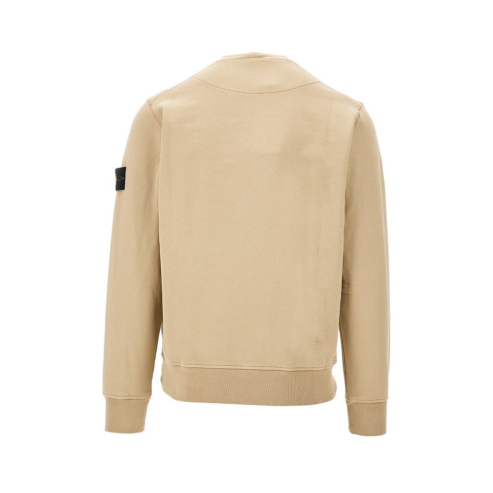 Logo badge crewneck sweatshirt