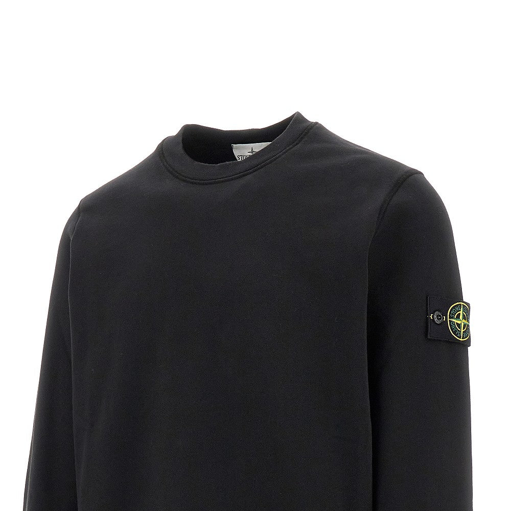 Logo badge crewneck sweatshirt