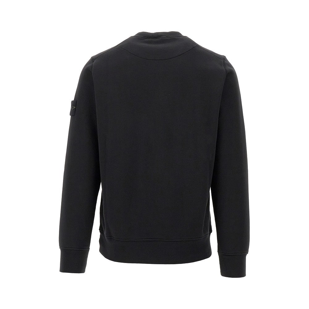 Logo badge crewneck sweatshirt