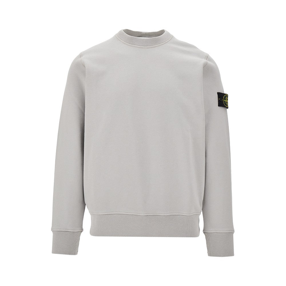 Logo badge crewneck sweatshirt