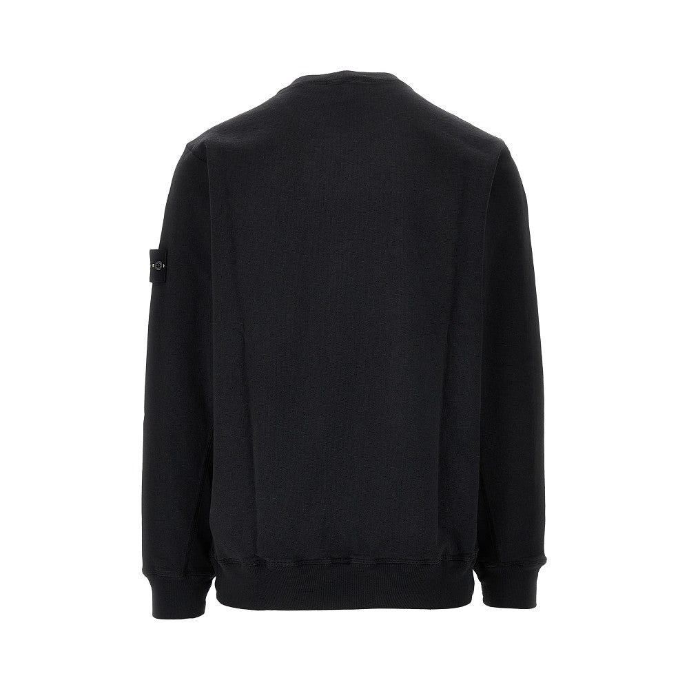 Crewneck sweatshirt with logo badge