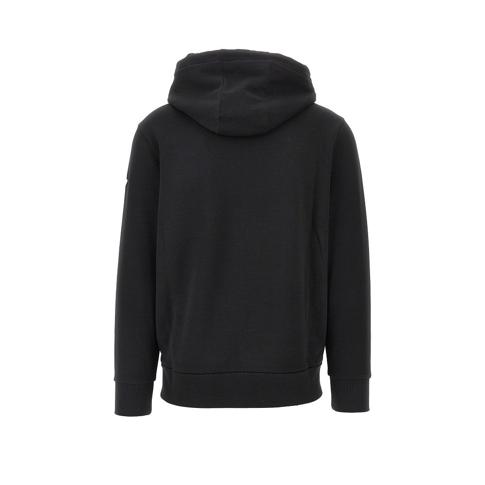 Full-zip hoodie with nylon details
