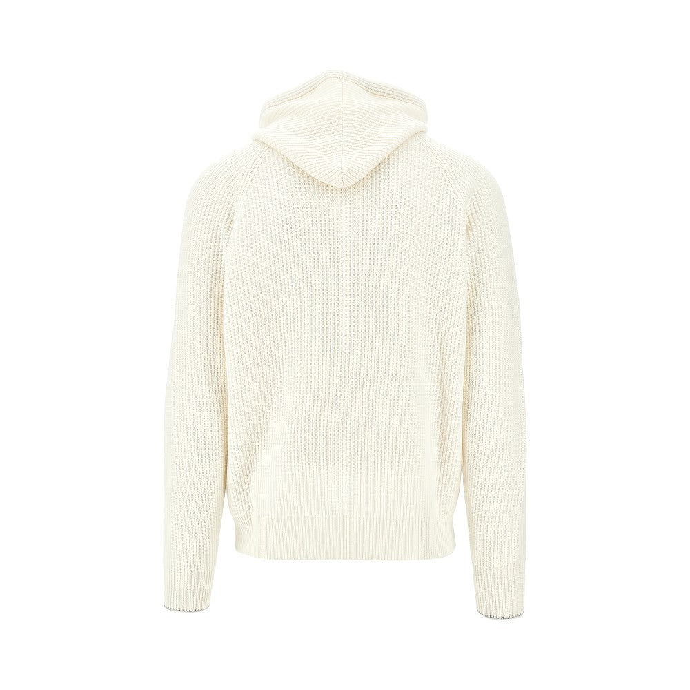 Cashmere full-zip hoodie