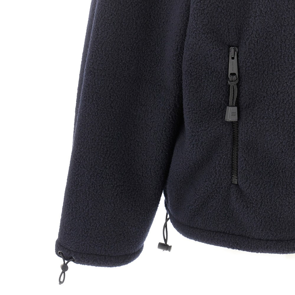 Felpa full-zip in pile con cappuccio