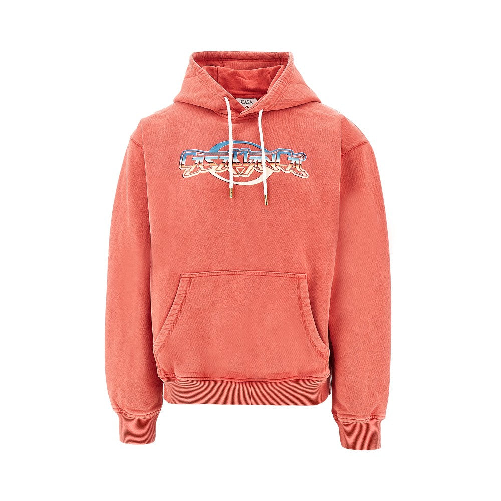 'Chrome Text' print hoodie