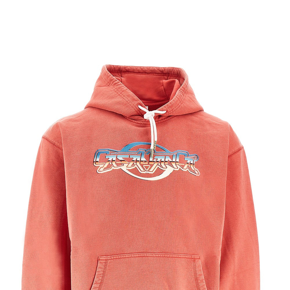 'Chrome Text' print hoodie