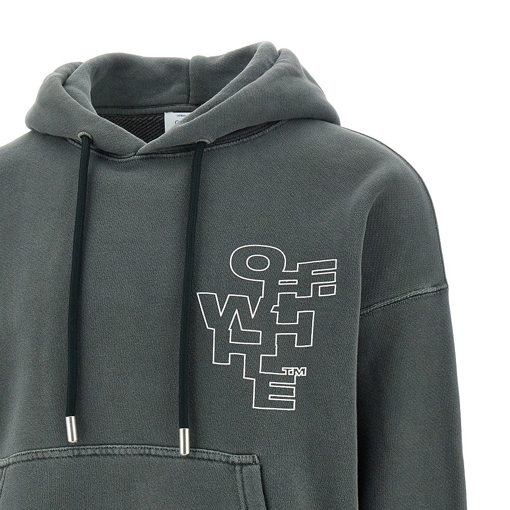Felpa con cappuccio 'Outline Arrow'