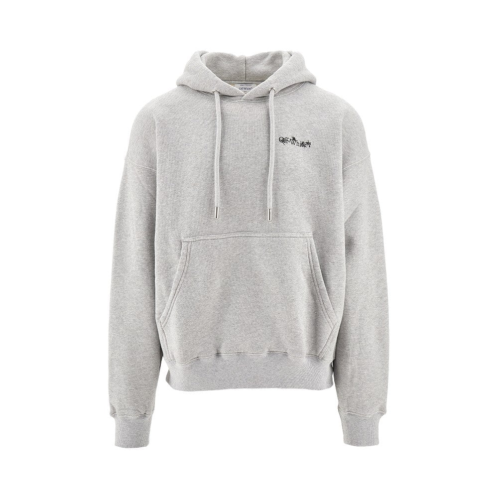 'Flower Arrow' print hoodie