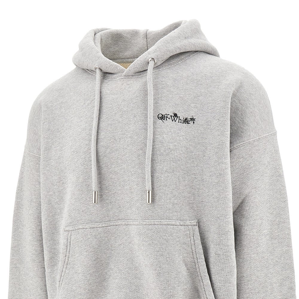 'Flower Arrow' print hoodie