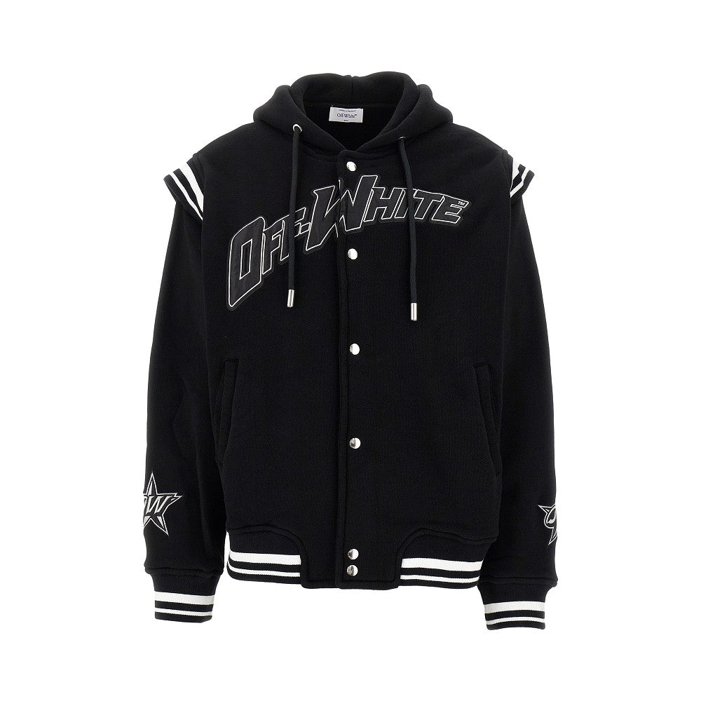 Varsity jacket in felpa '00'