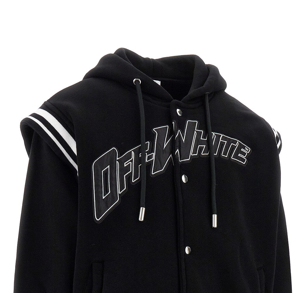 Varsity jacket in felpa '00'