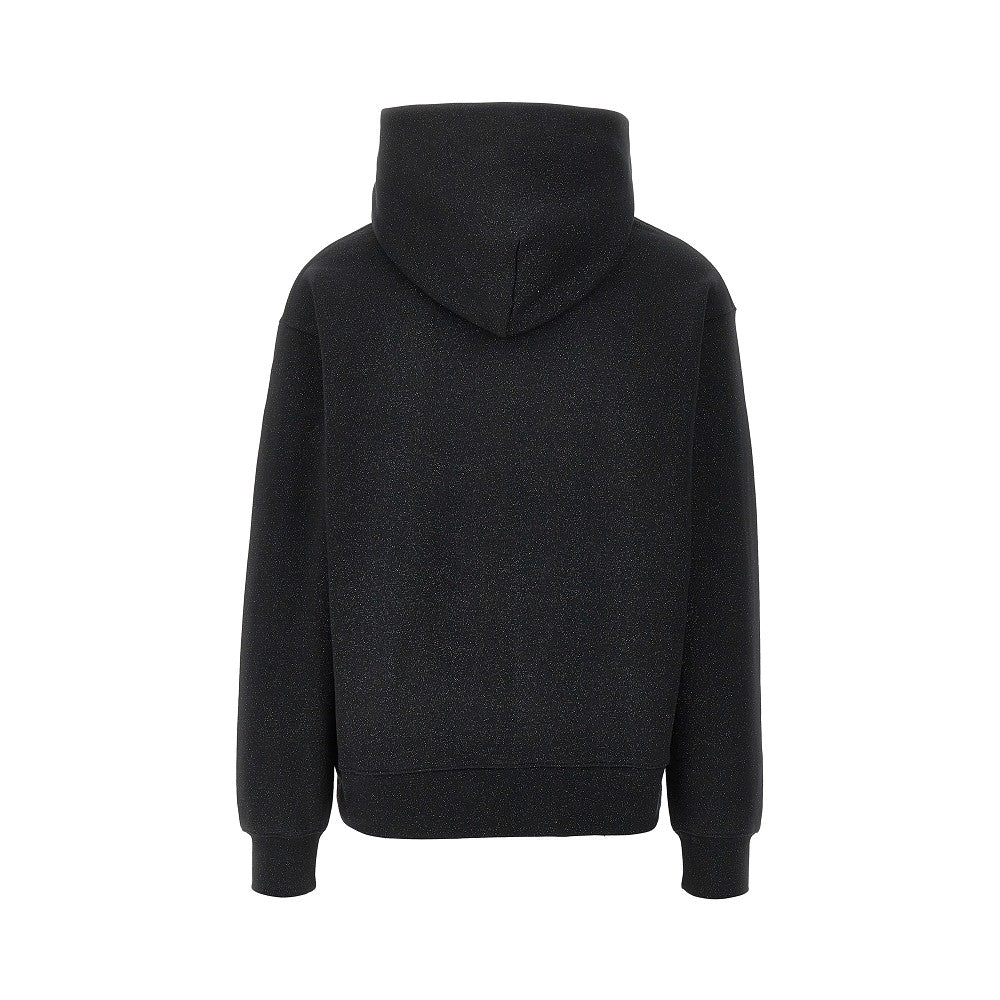 Felpa con cappuccio glitterata