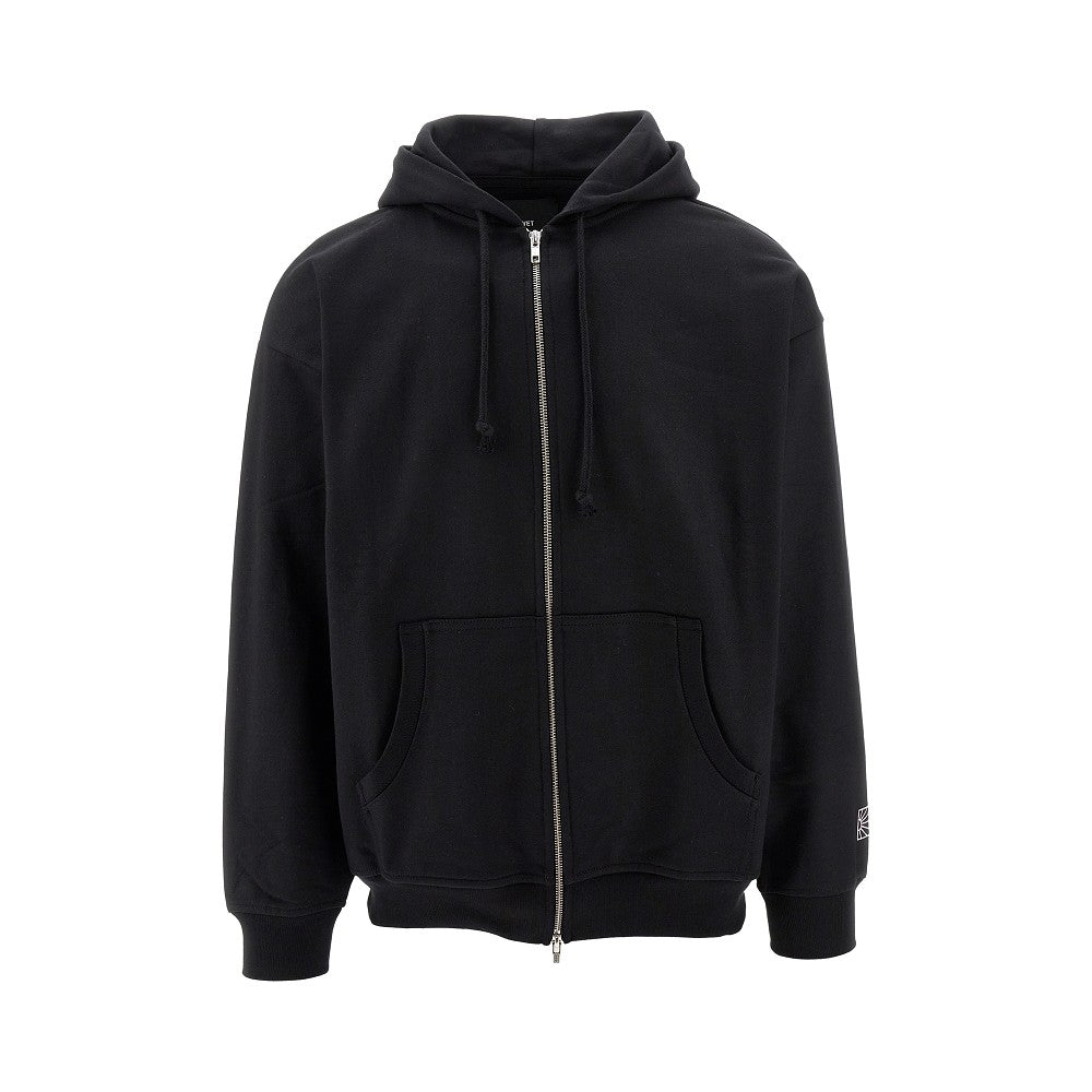 Back print full-zip hoodie