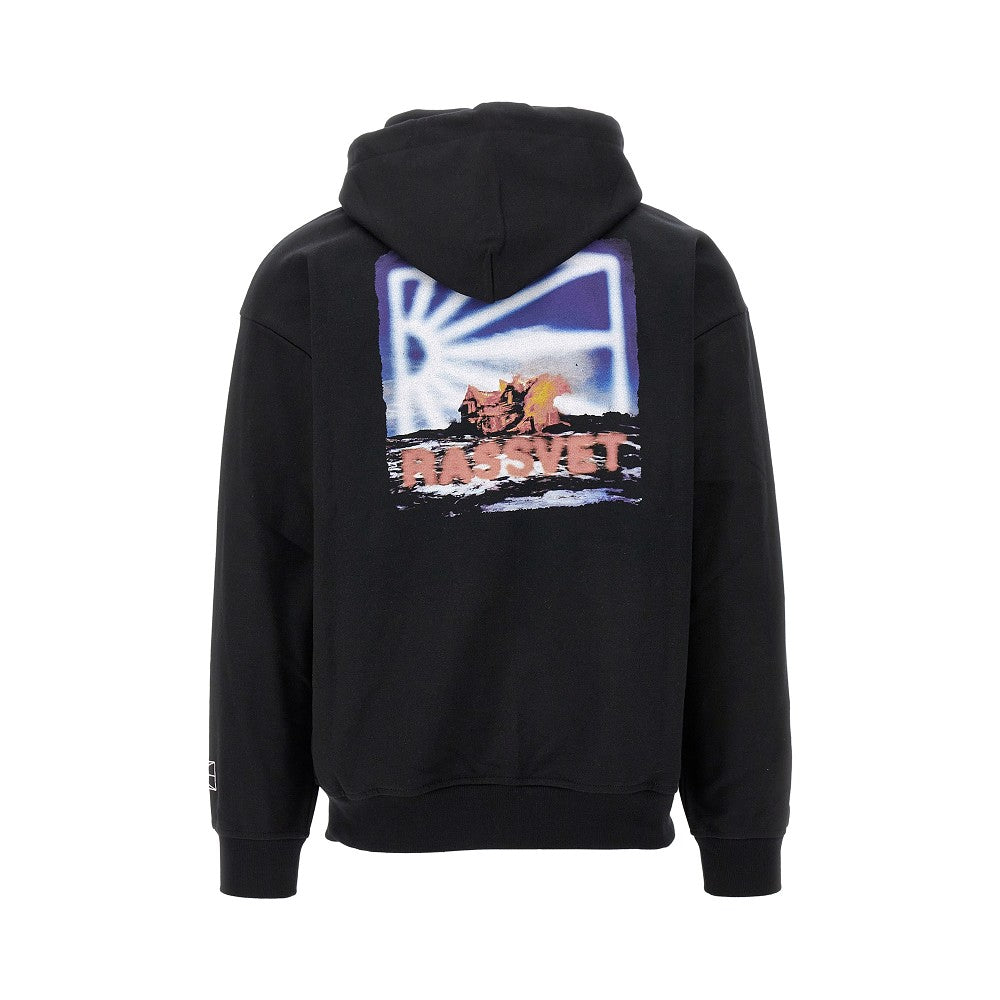 Back print full-zip hoodie