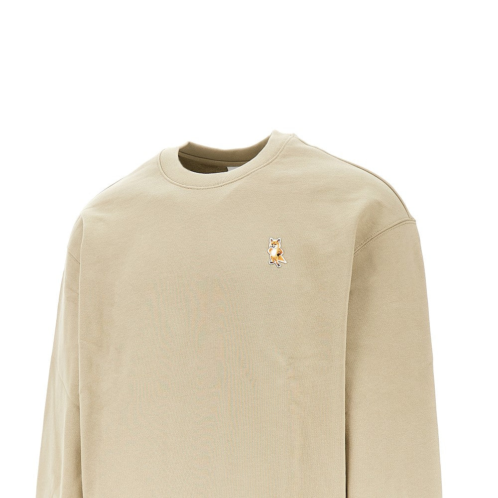 'Standing Fox' patch crewneck sweatshirt