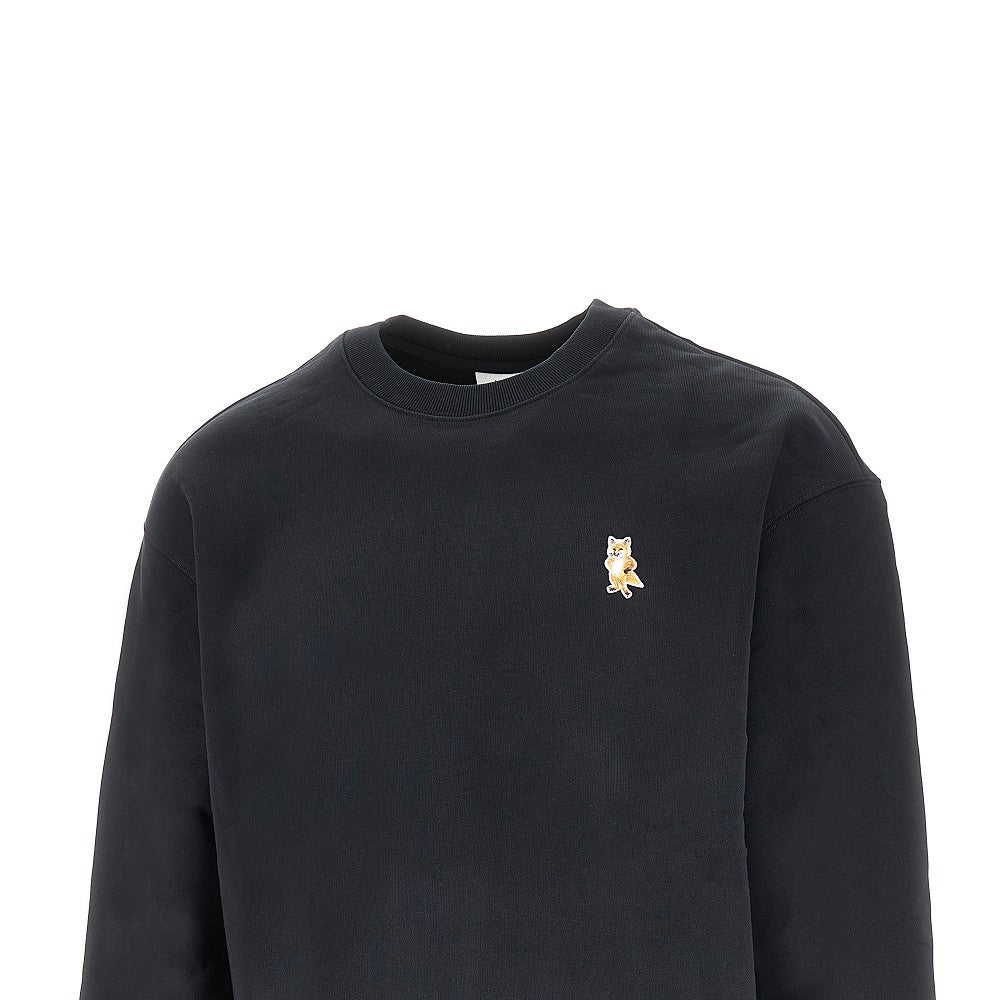 'Standing Fox' patch crewneck sweatshirt