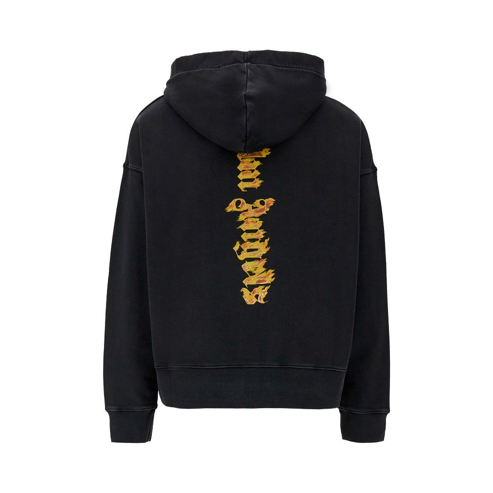 Felpa con cappuccio 'Burning Logo'