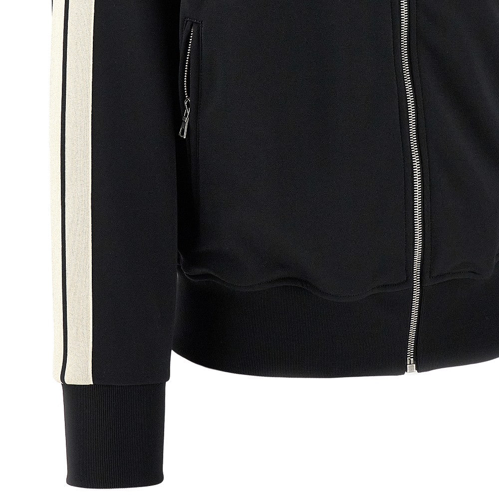 Track jacket con logo ricamato