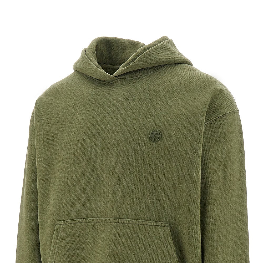 Logo patch hoodie