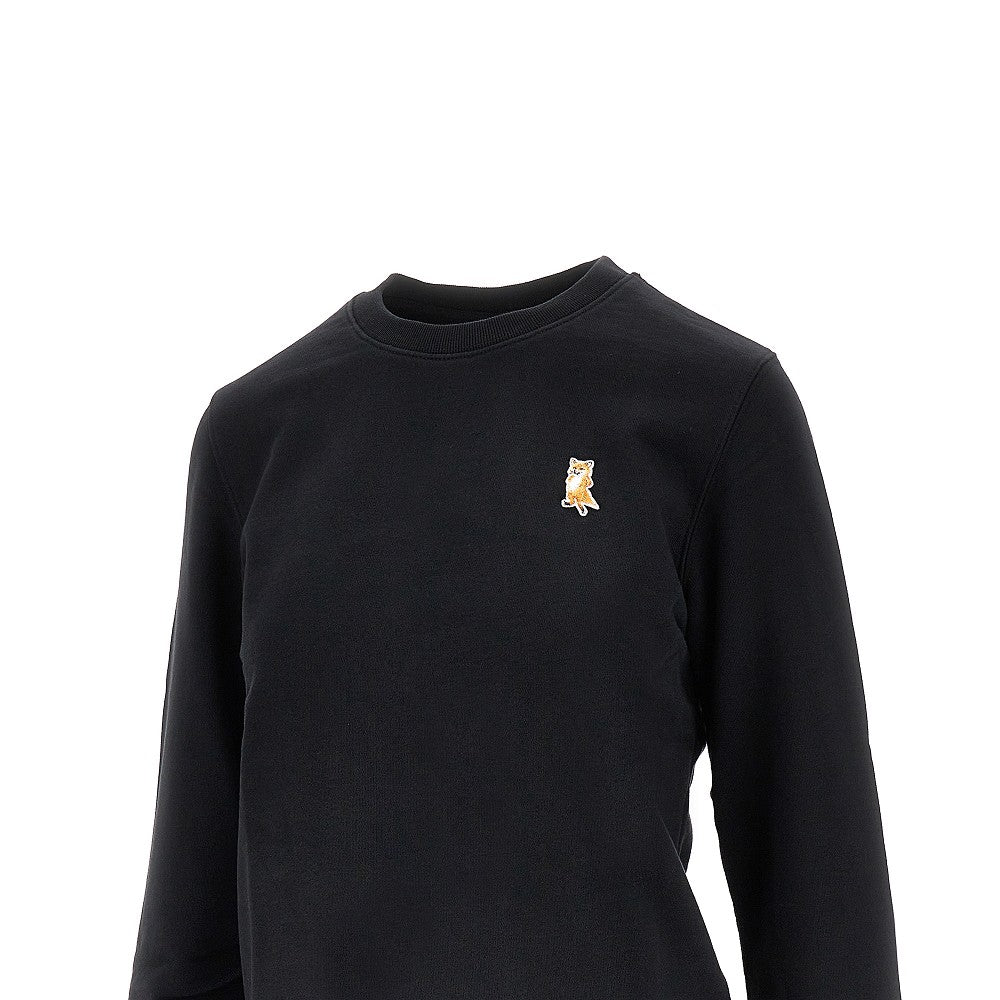 'Lady Fox' patch crewneck sweatshirt