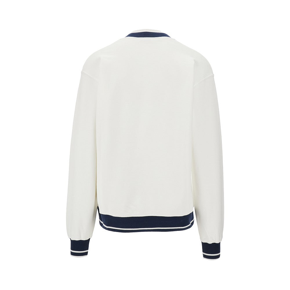 V-neck sweatshirt