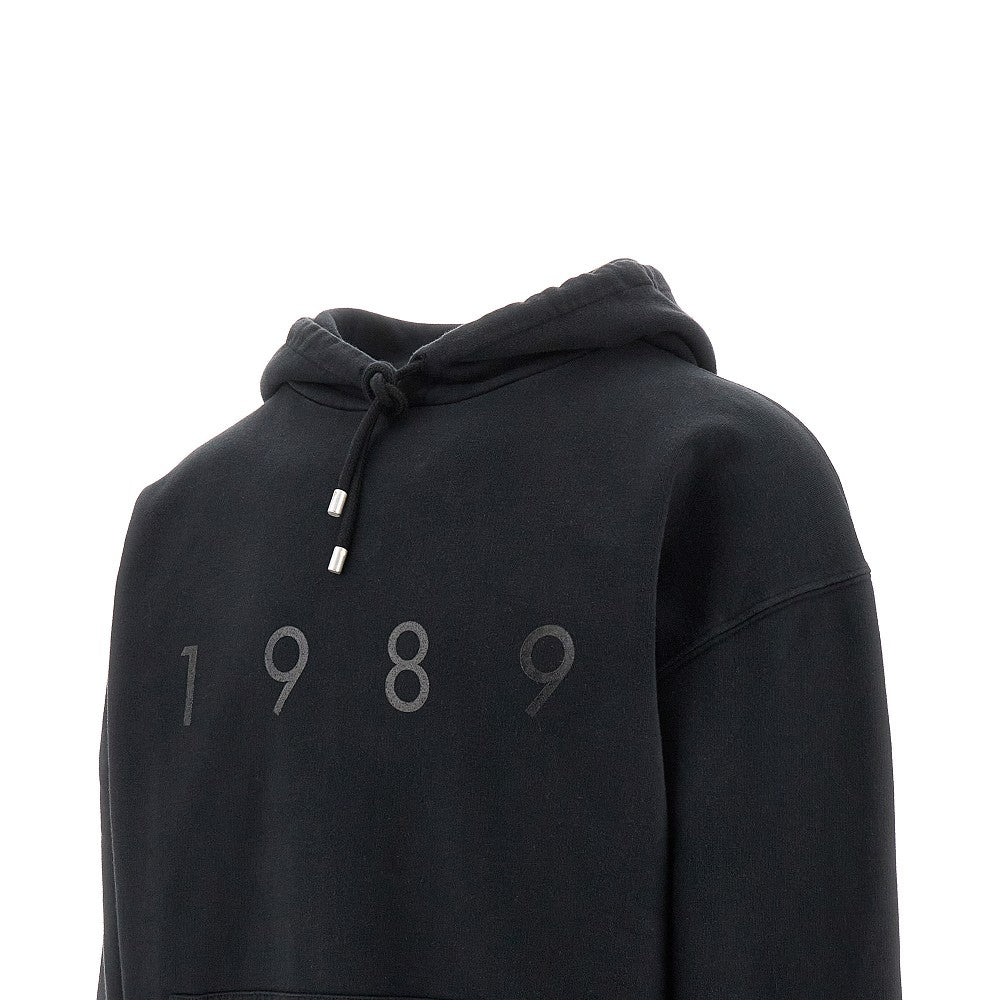 Logo print hoodie