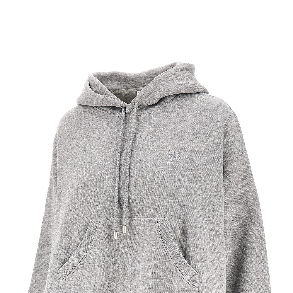 Mélange cotton blend Trapeze hoodie