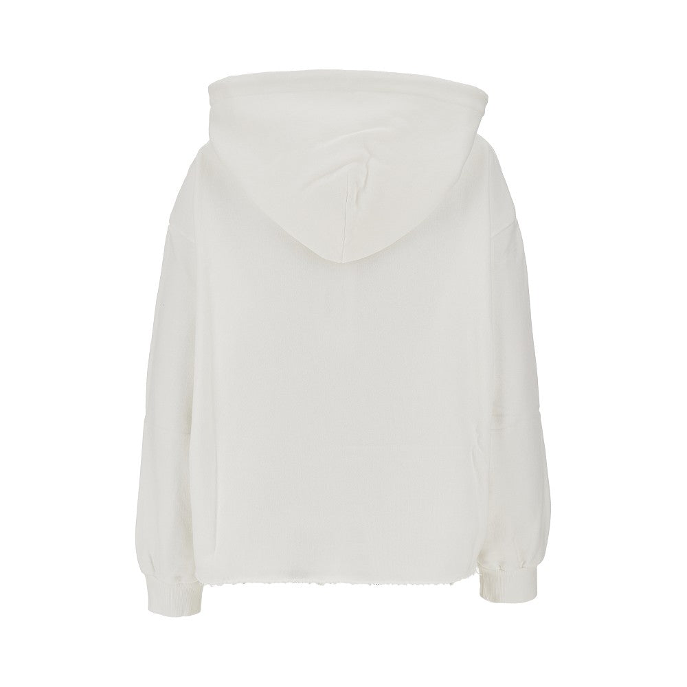 Trompe l'oeil print hoodie